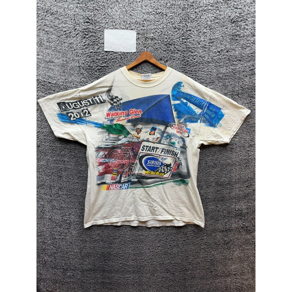 Vintage Watkins Glen New York Thunder Road Nascar Winston Cup AOP T-Shirt XL